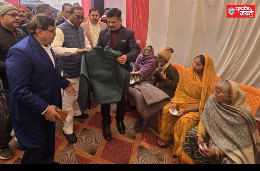 दूसरों की मदद करने से होता है पुण्य लाभ: डा. दिनेश चन्द्रजौनपुर पत्रकार संघ ने वितरित किया कंबल