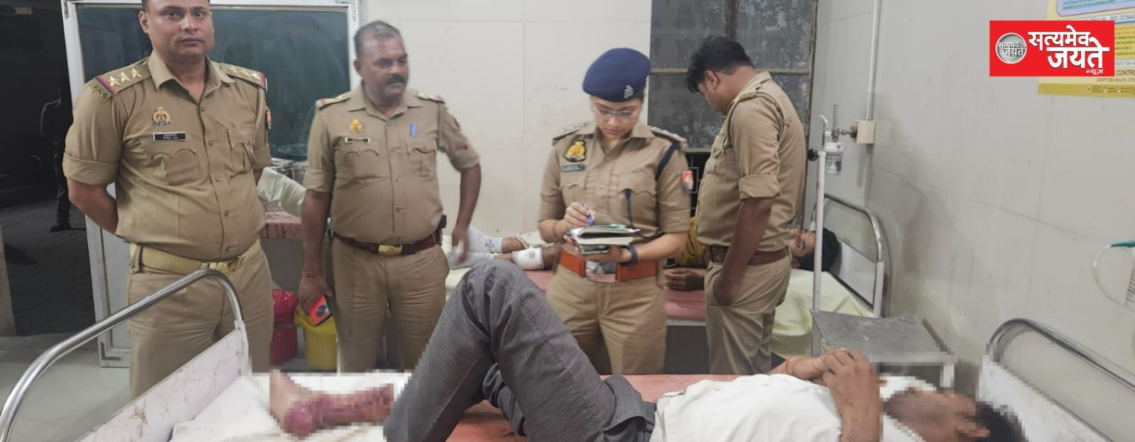 मछलीशहर व पवारा पुलिस मुठभेड़ में 02 अभियुक्तों को किया गया गिरफ्तार, एक के पैर में लगी गोलीअभियुक्तगण के कब्जे से 04 लाख 20 हजार नकद, 01 तमंचा 0.315 बोर, 01 जिंदा कारतूस 0.315 बोर , 01 खोखा 0.315 बोर व एक मोटरसाइकिल बरामद