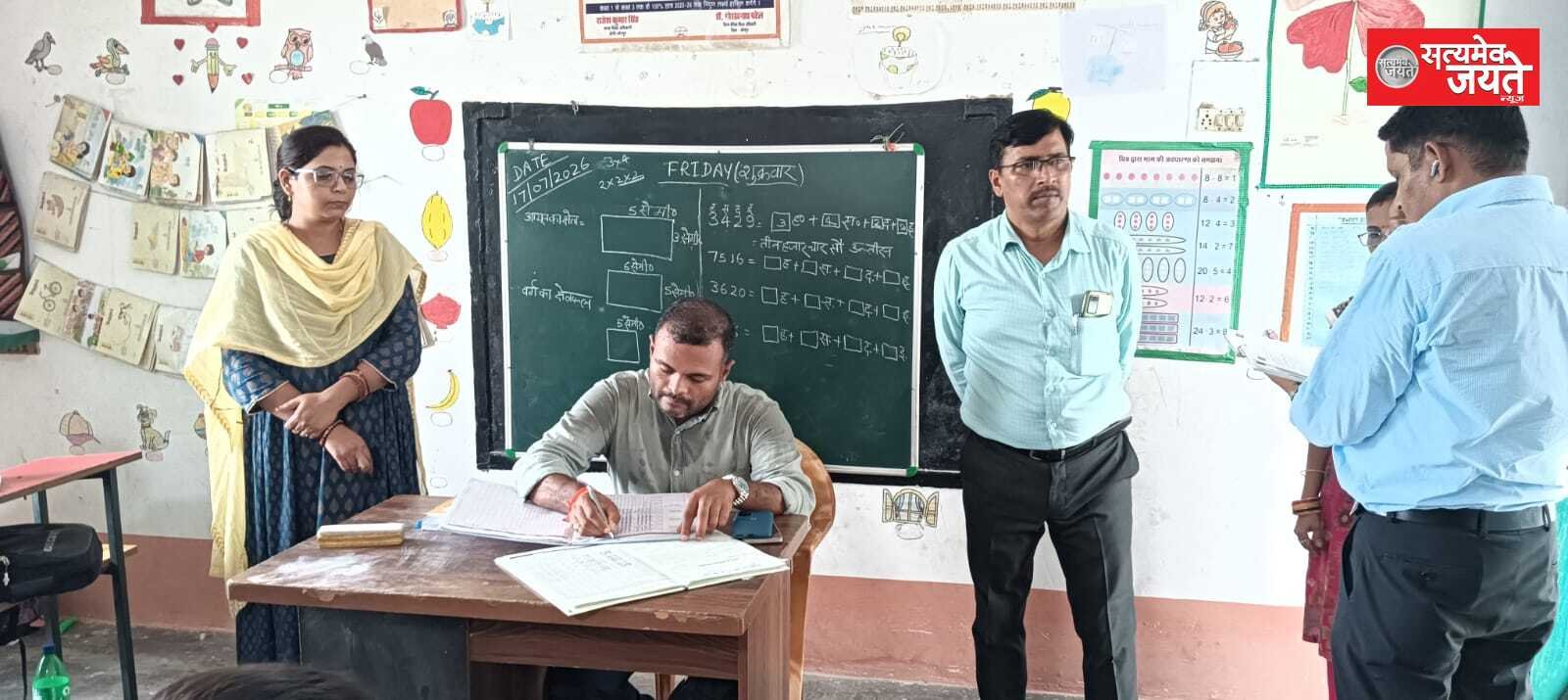 जौनपुर: बीएसए समीर का ताबड़तोड़ औचक निरीक्षण, कूपा विद्यालय के प्रभारी प्रधानाध्यापक का वेतन रोका