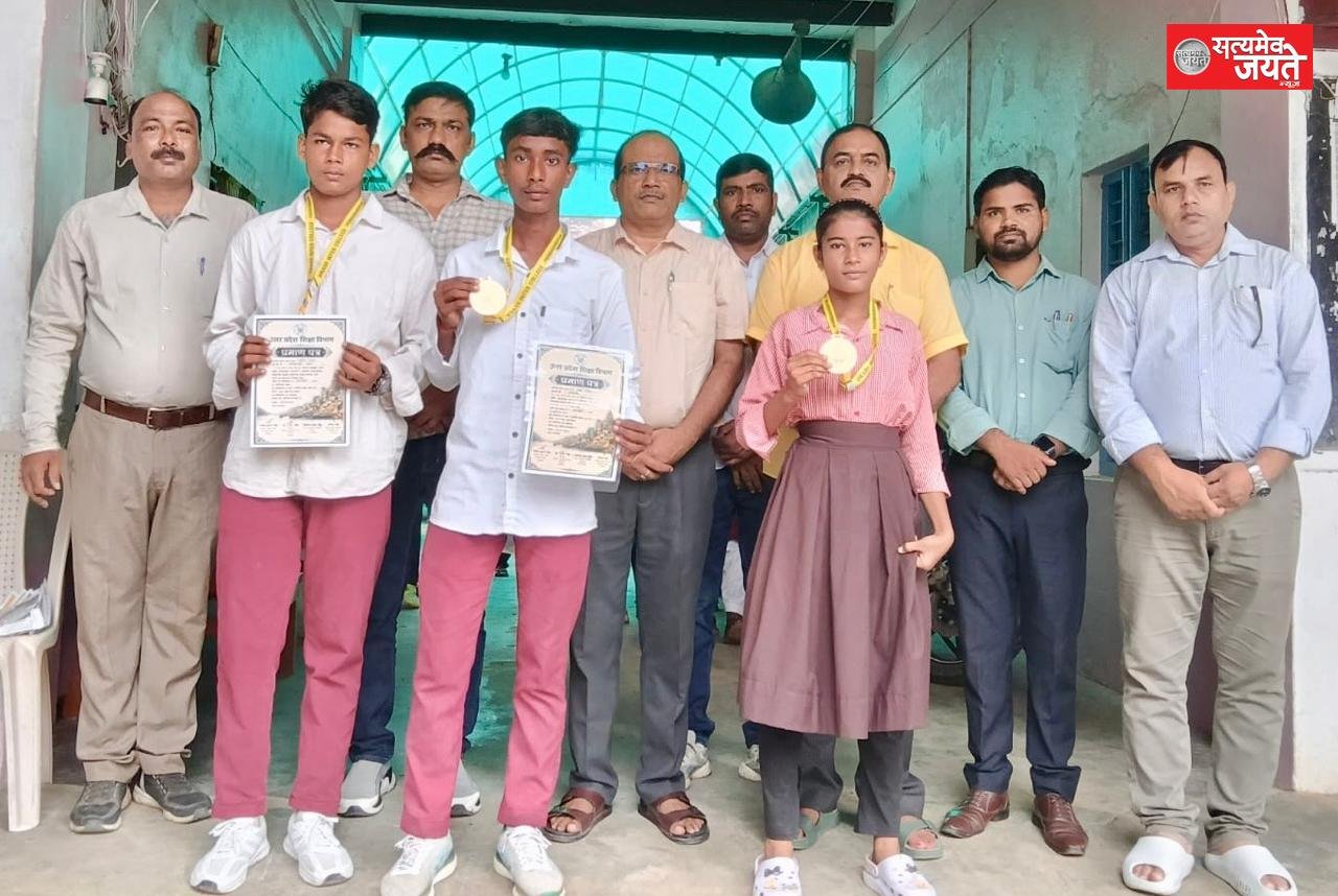 वाराणसी मंडल की ऐतिहासिक जीत में चमके महाराणा प्रताप इंटर कॉलेज रामदयालगंज के चार होनहार खिलाड़ी