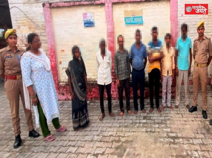 लाइन बाजार पुलिस ने आठ वारंटी अभियुक्तों को किया गिरफ्तार
