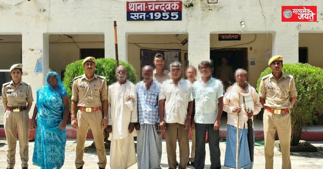 चंदवक पुलिस ने छह वारंटी अभियुक्तों को किया गिरफ्तार