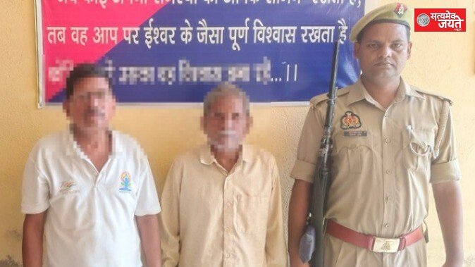 मड़ियाहूं पुलिस ने दो वांछित अभियुक्तों को किया गिरफ्तार, लाठी-डंडा व फरसा बरामद