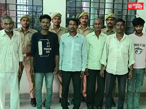 मुंगराबादशाहपुर में 10 वारंटी गिरफ्तार, न्यायालय ने भेजा जेल
