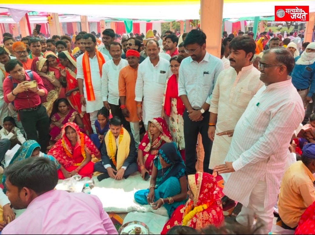 जौनपुर महोत्सव के तीसरे दिन मुख्यमंत्री सामूहिक विवाह योजना का किया गया