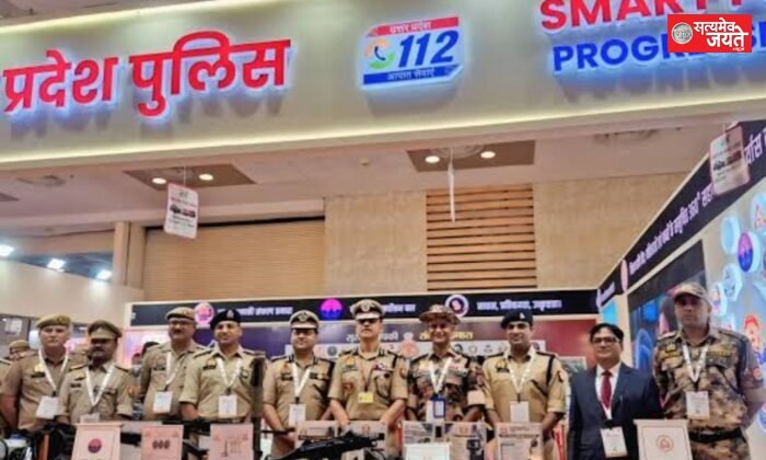 नोएडा इंटरनेशनल ट्रेड शो में UPPolice का स्टॉल बना आकर्षण का केंद्र