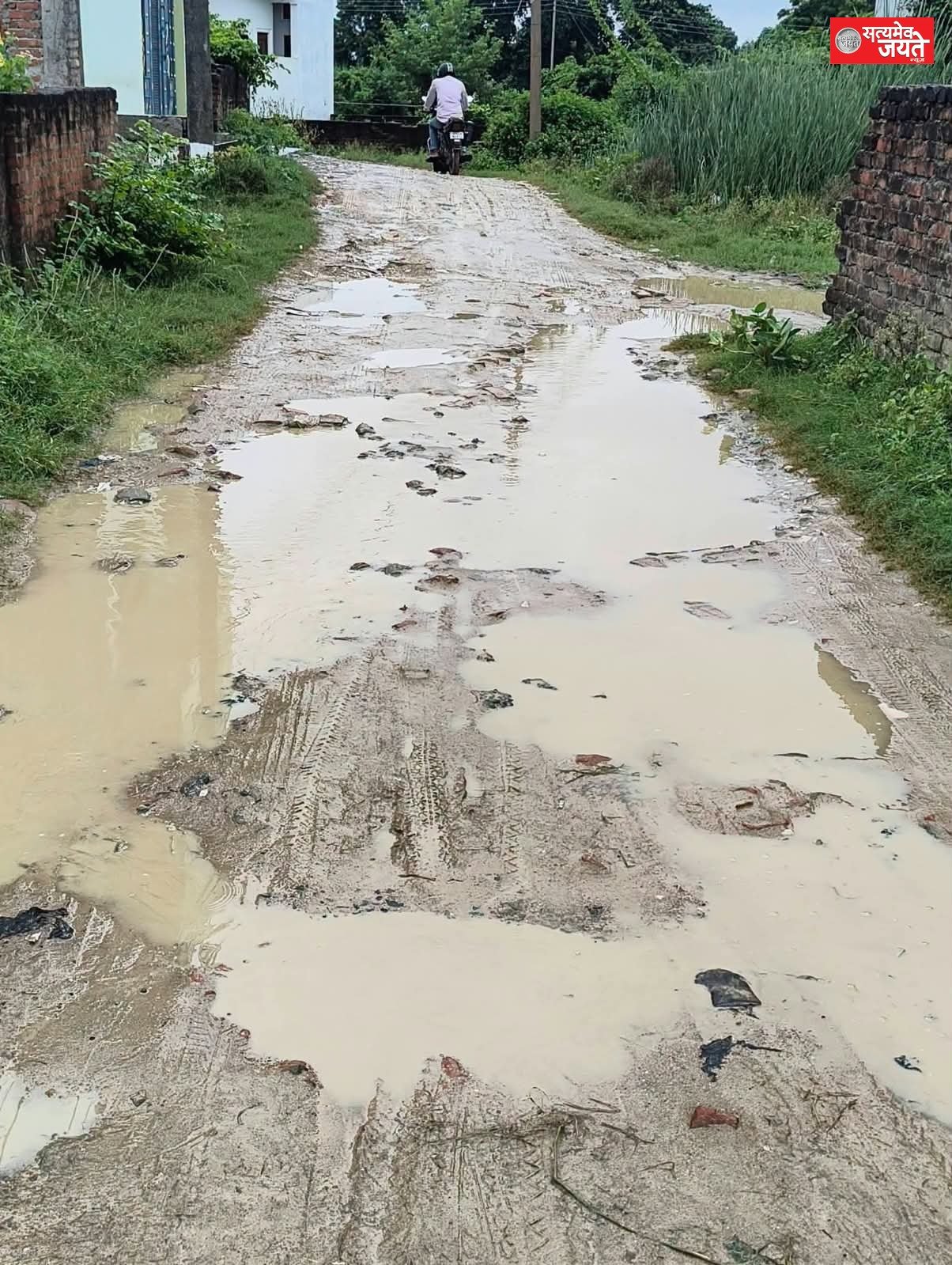 भाजपा समर्थक इलाके में सड़क-बिजली की बदहाली पर सवाल, शिकायत के बाद भी नहीं हुई कार्रवाई
