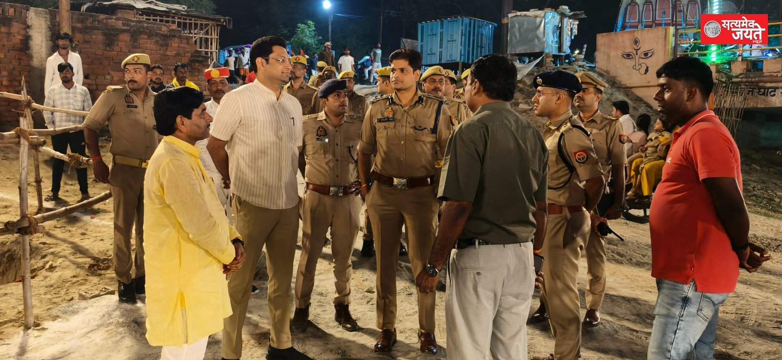 DM-SSP ने दुर्गा पूजा पण्डाल, विसर्जन स्थल का किया गया निरीक्षण