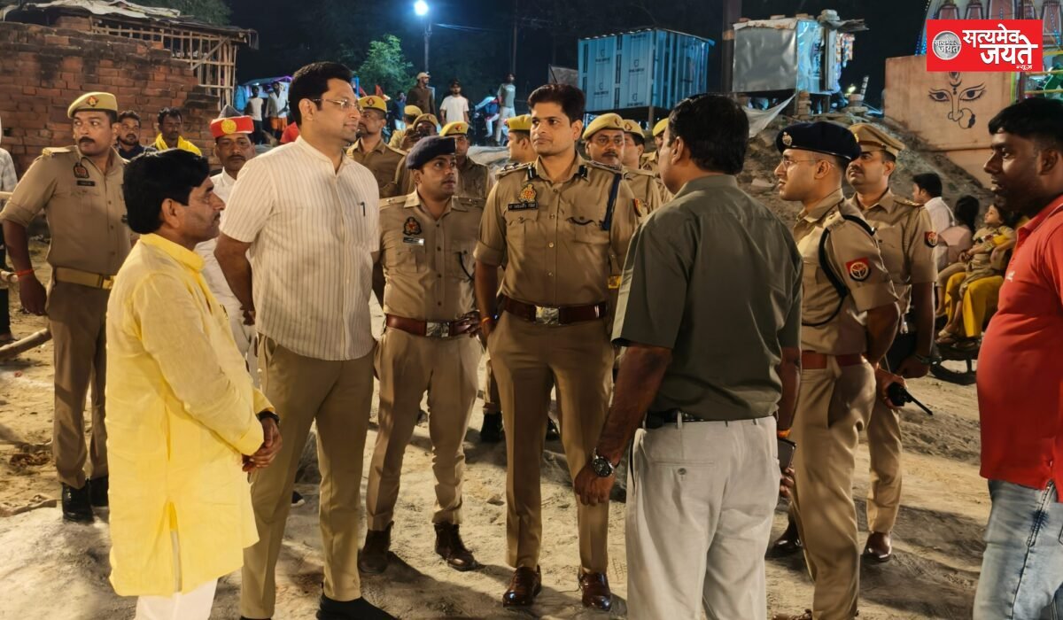 DM-SSP ने दुर्गा पूजा पण्डाल, विसर्जन स्थल का किया गया निरीक्षण