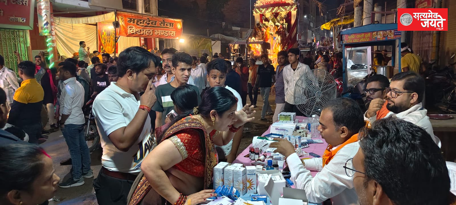 विजयदशमी प्रतिमा विसर्जन मेले में निःशुल्क चिकित्सा शिविर, श्रद्धालुओं को मिला तत्काल उपचार