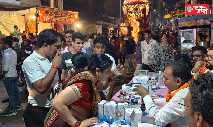 विजयदशमी प्रतिमा विसर्जन मेले में निःशुल्क चिकित्सा शिविर, श्रद्धालुओं को मिला तत्काल उपचार