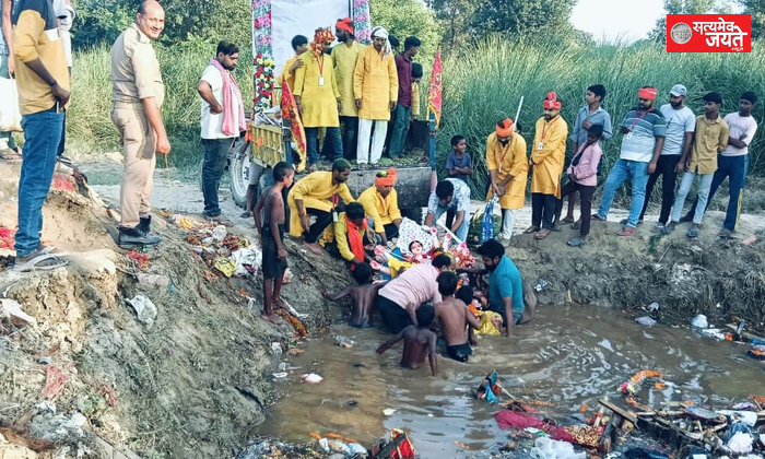 राम-जानकी दुर्गा पूजा समिति ने मां दुर्गा को दी भावभीनी विदाई